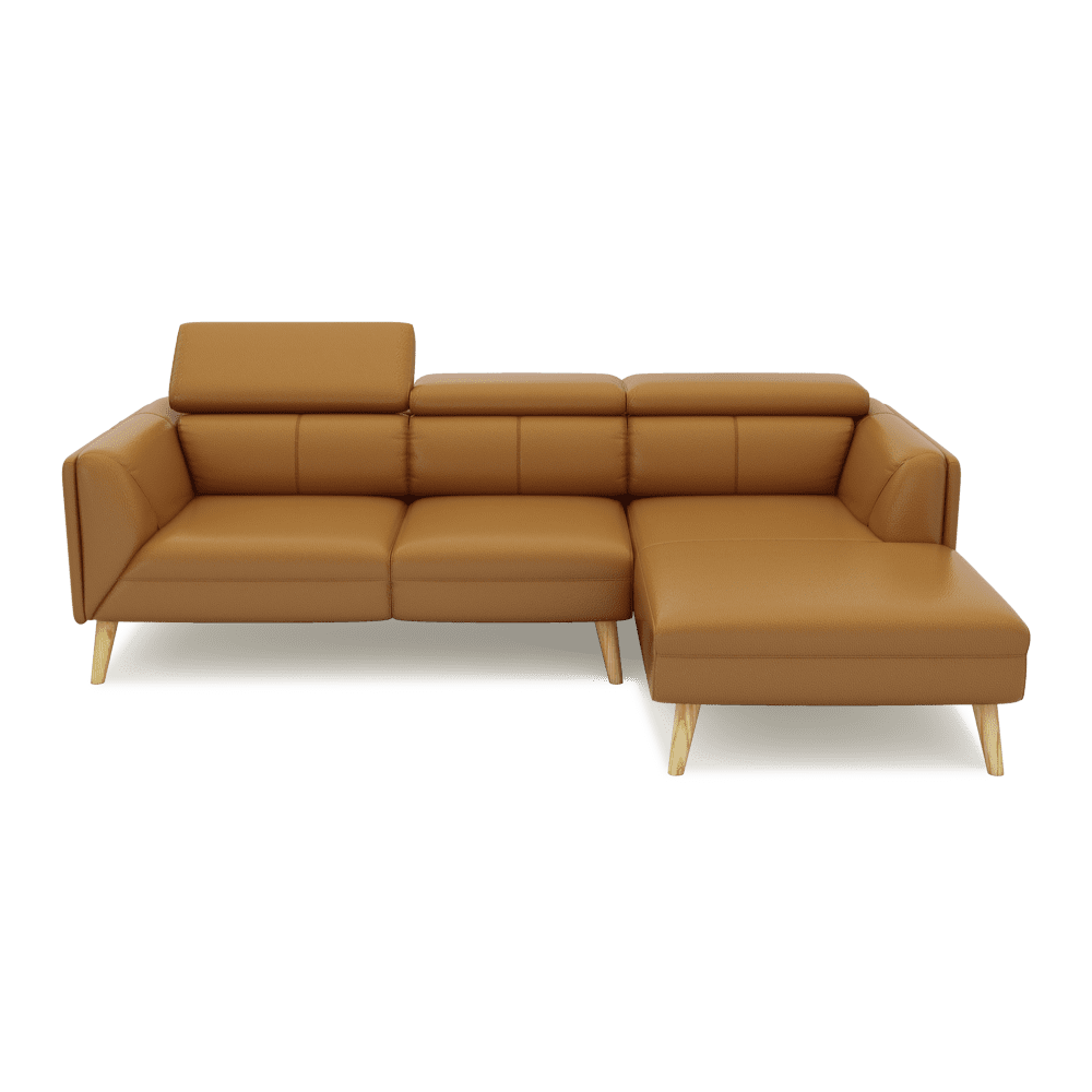 JANICE - Modular Fabric / Leather Sofa (L-shaped)