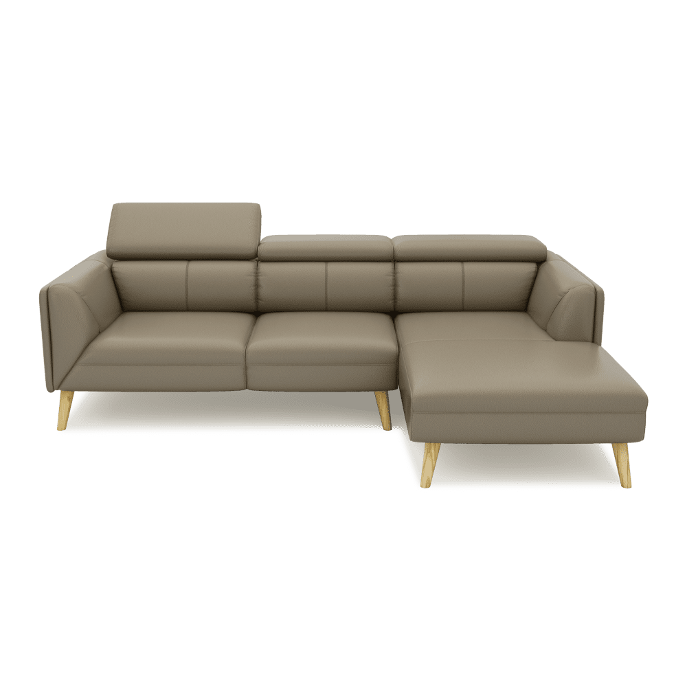 JANICE - Modular Fabric / Leather Sofa (L-shaped)