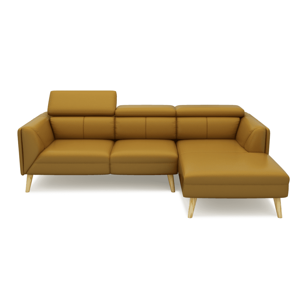 JANICE - Modular Fabric / Leather Sofa (L-shaped)