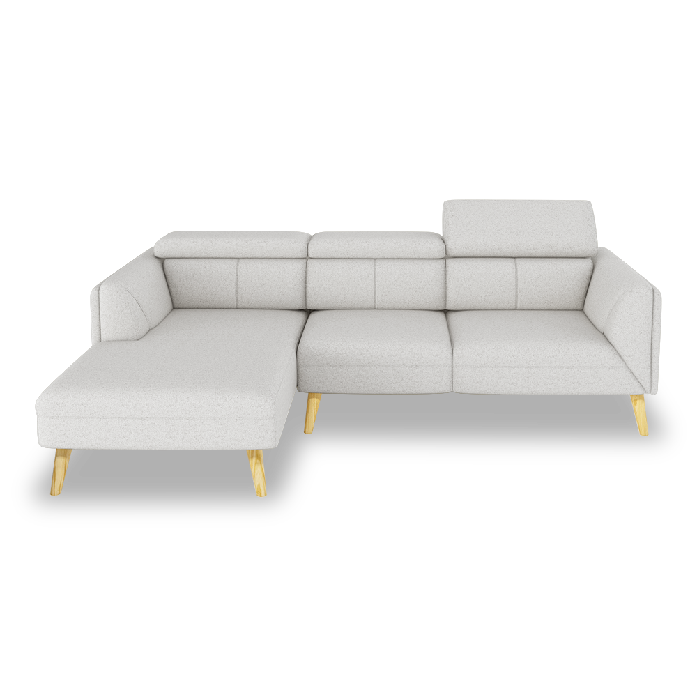 JANICE - Modular Fabric / Leather Sofa (L-shaped)
