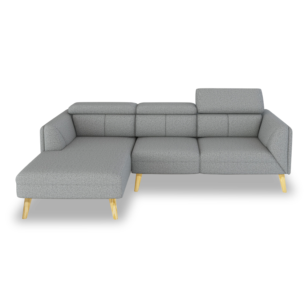 JANICE - Modular Fabric / Leather Sofa (L-shaped)