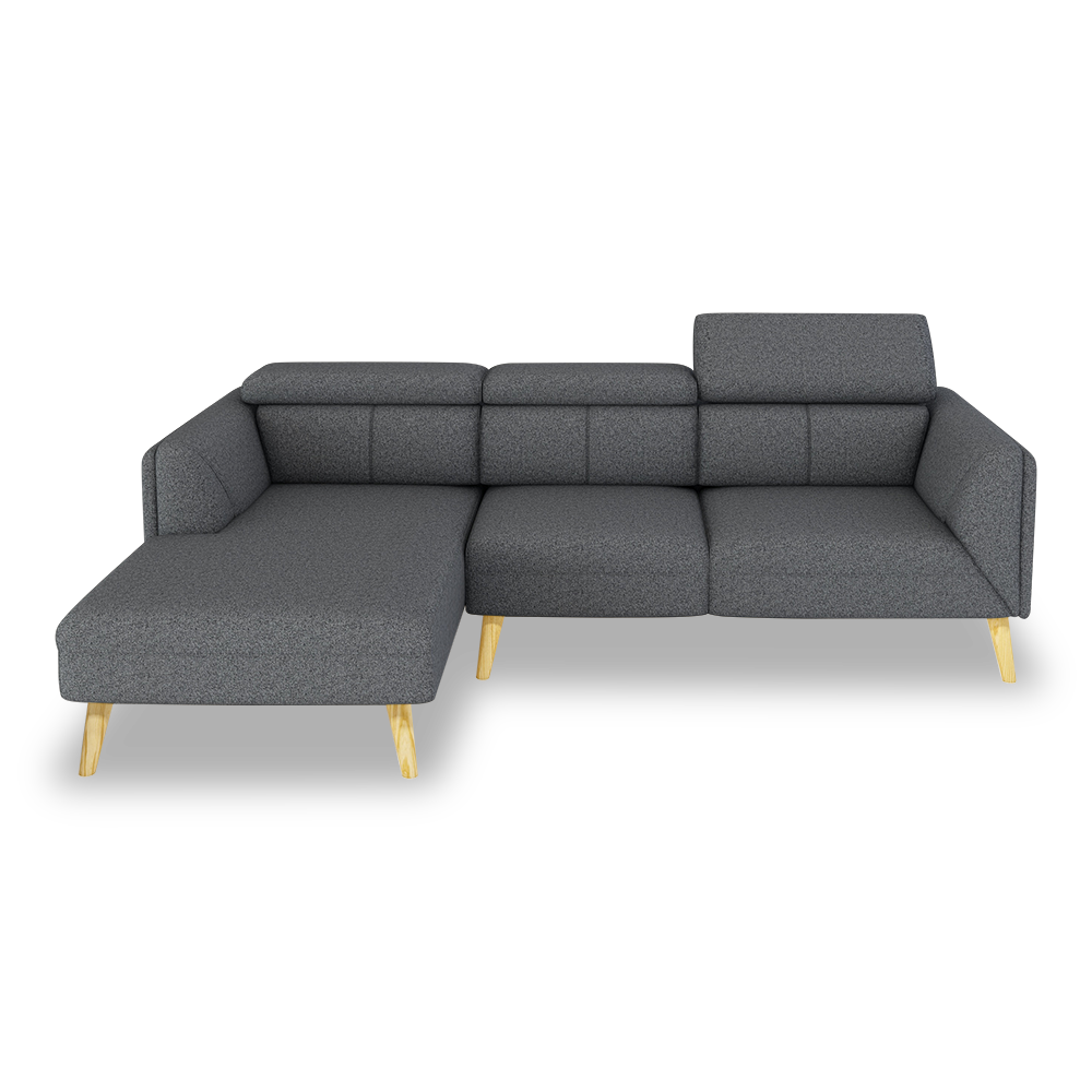 JANICE - Modular Fabric / Leather Sofa (L-shaped)