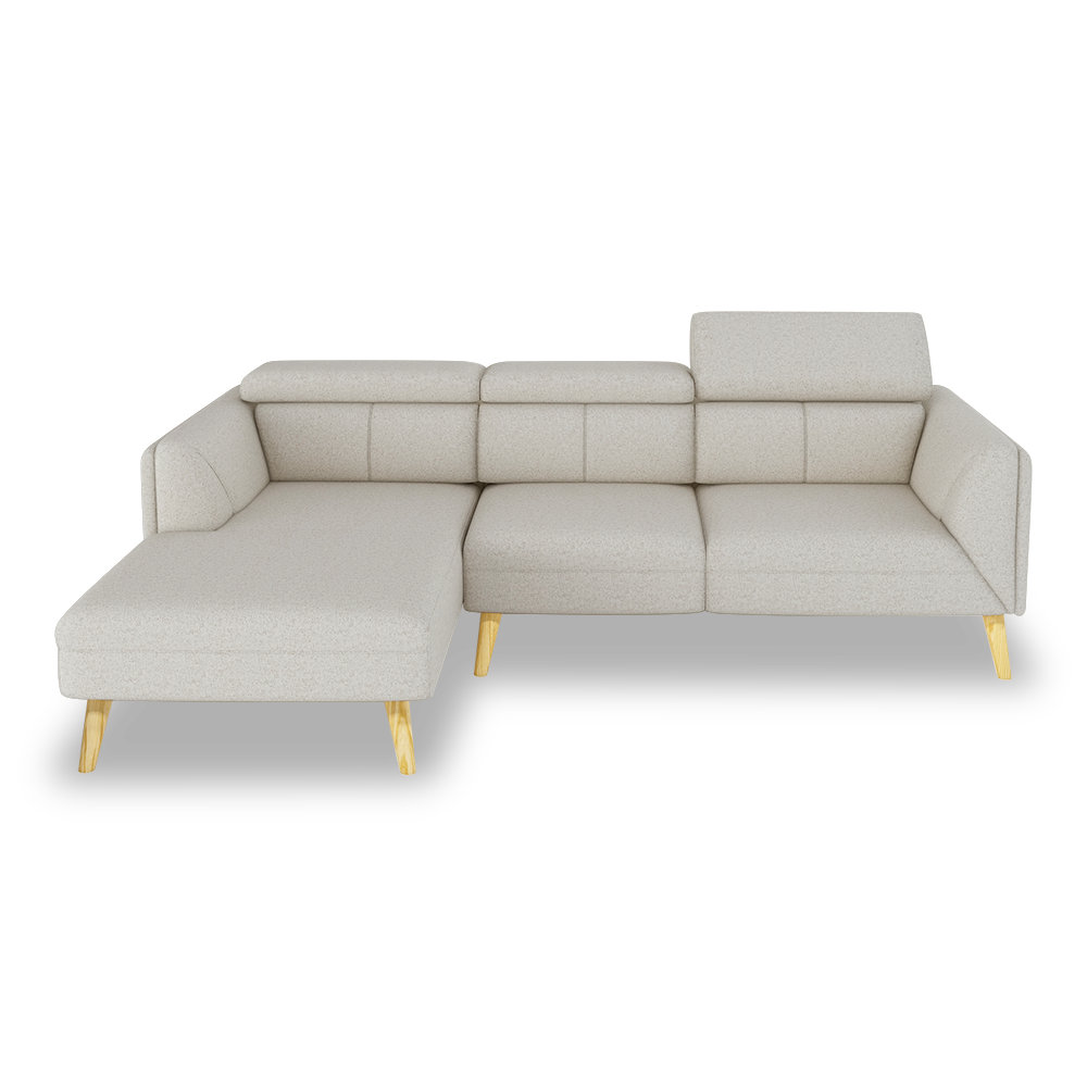 JANICE - Modular Fabric / Leather Sofa (L-shaped)
