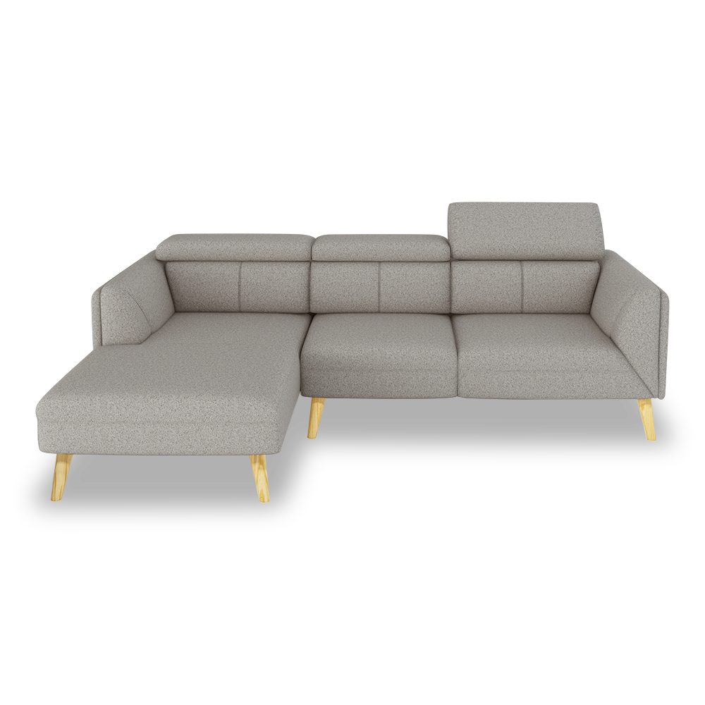 JANICE - Modular Fabric / Leather Sofa (L-shaped)