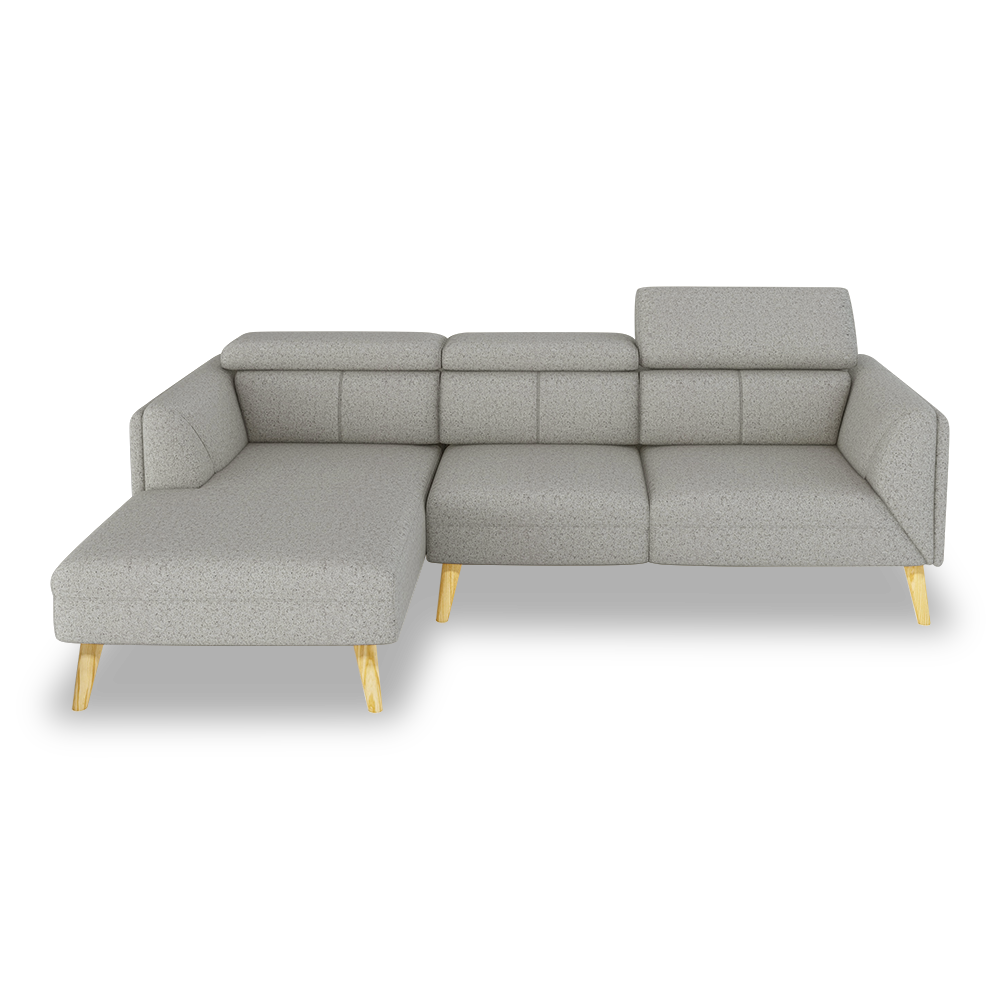 JANICE - Modular Fabric / Leather Sofa (L-shaped)