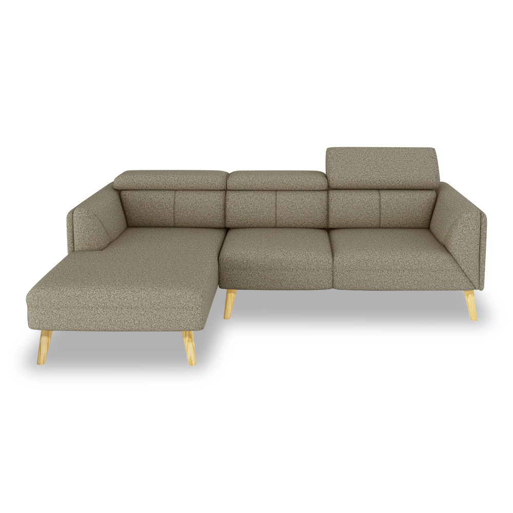 JANICE - Modular Fabric / Leather Sofa (L-shaped)