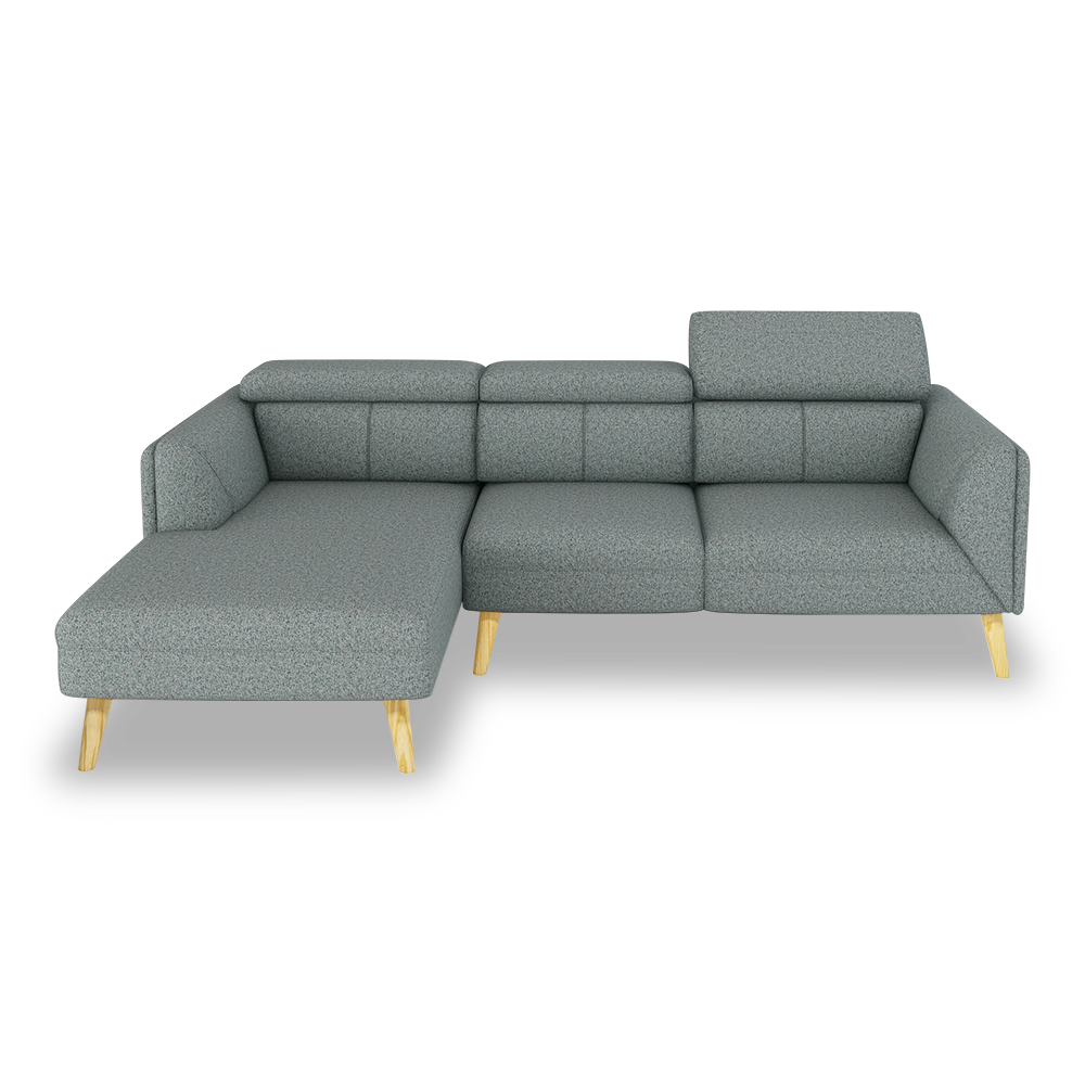 JANICE - Modular Fabric / Leather Sofa (L-shaped)