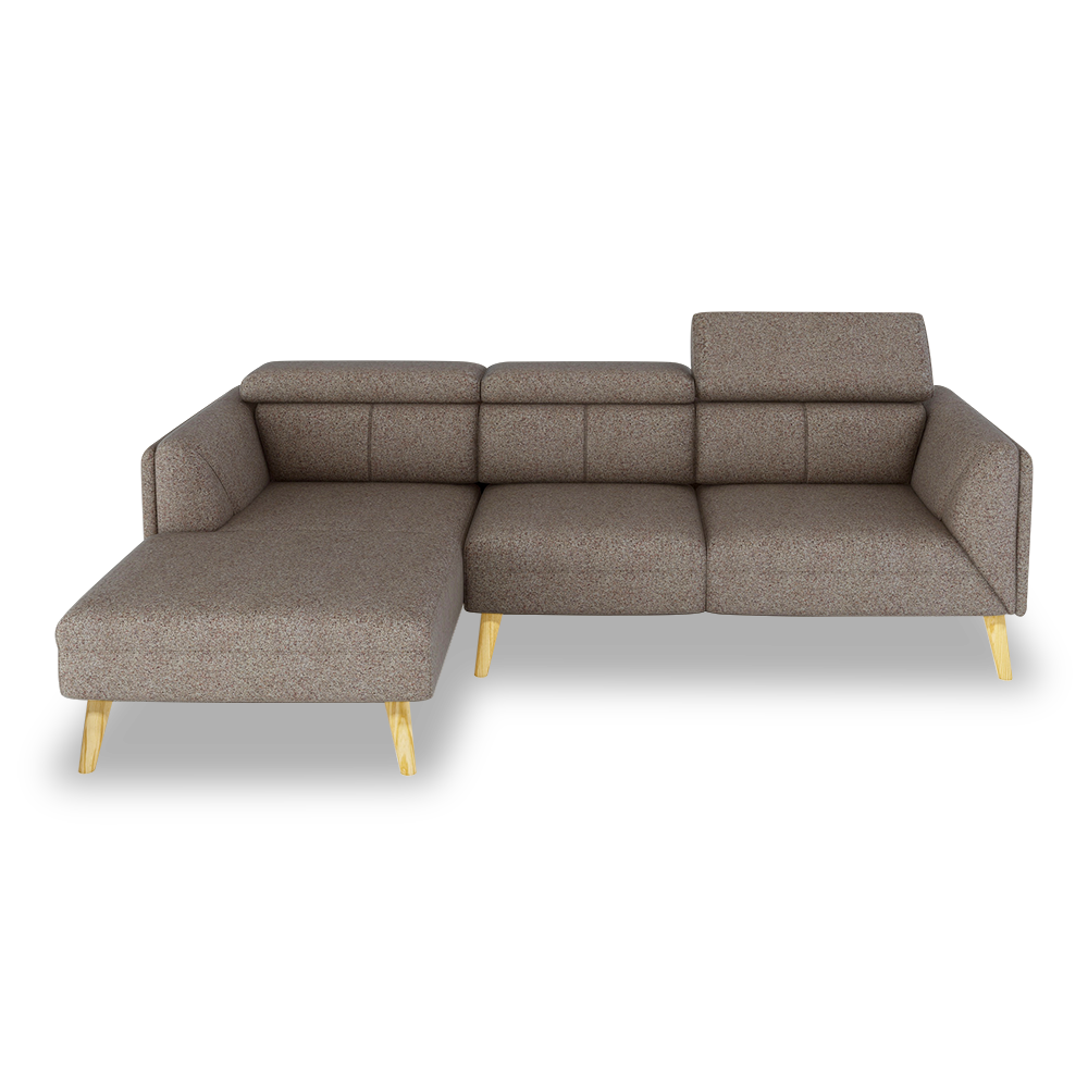 JANICE - Modular Fabric / Leather Sofa (L-shaped)