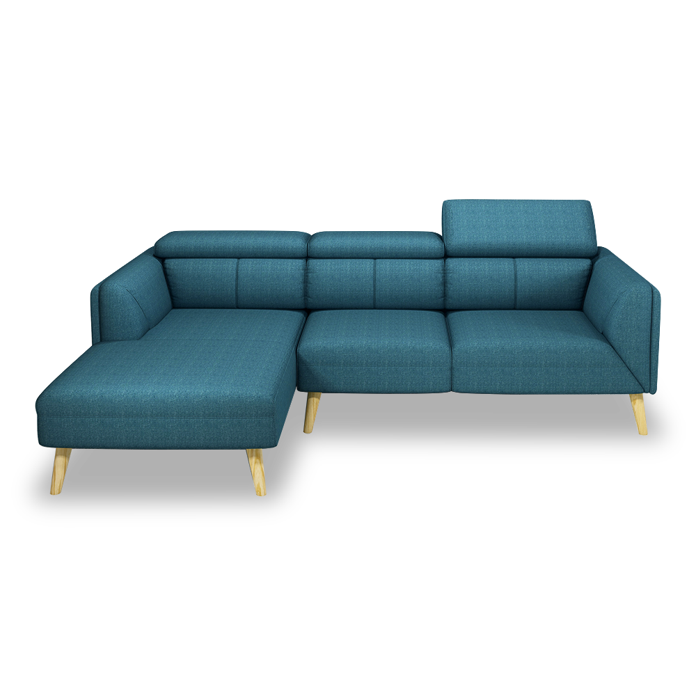 JANICE - Modular Fabric / Leather Sofa (L-shaped)