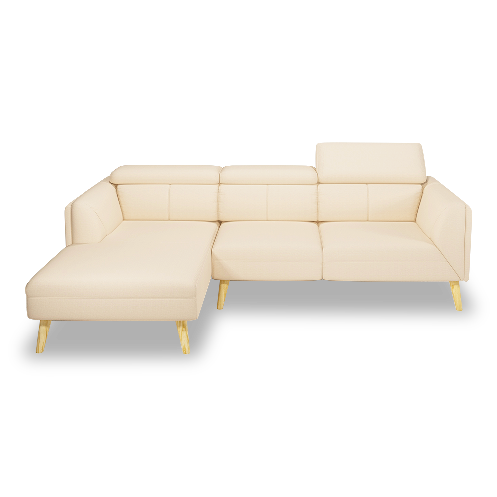 JANICE - Modular Fabric / Leather Sofa (L-shaped)