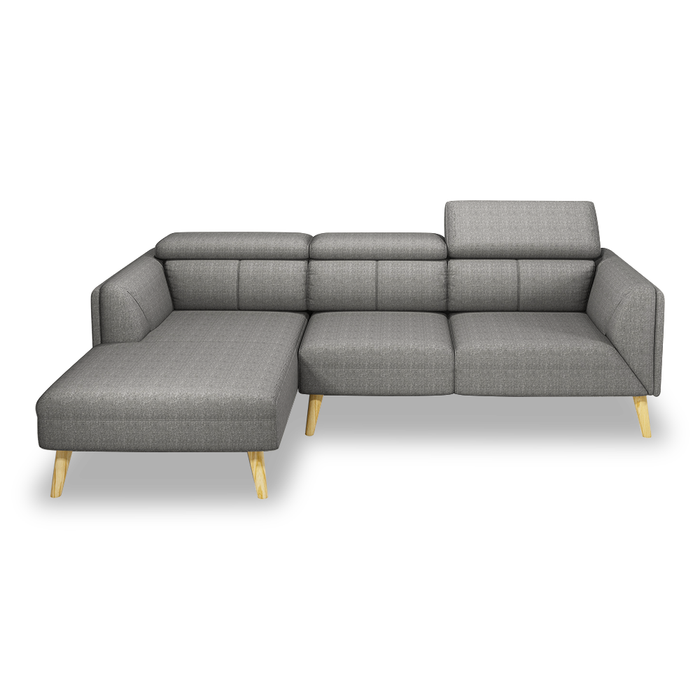 JANICE - Modular Fabric / Leather Sofa (L-shaped)