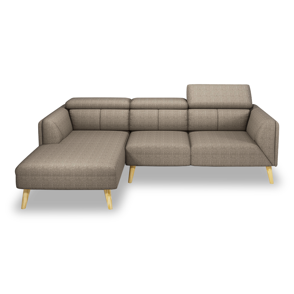 JANICE - Modular Fabric / Leather Sofa (L-shaped)