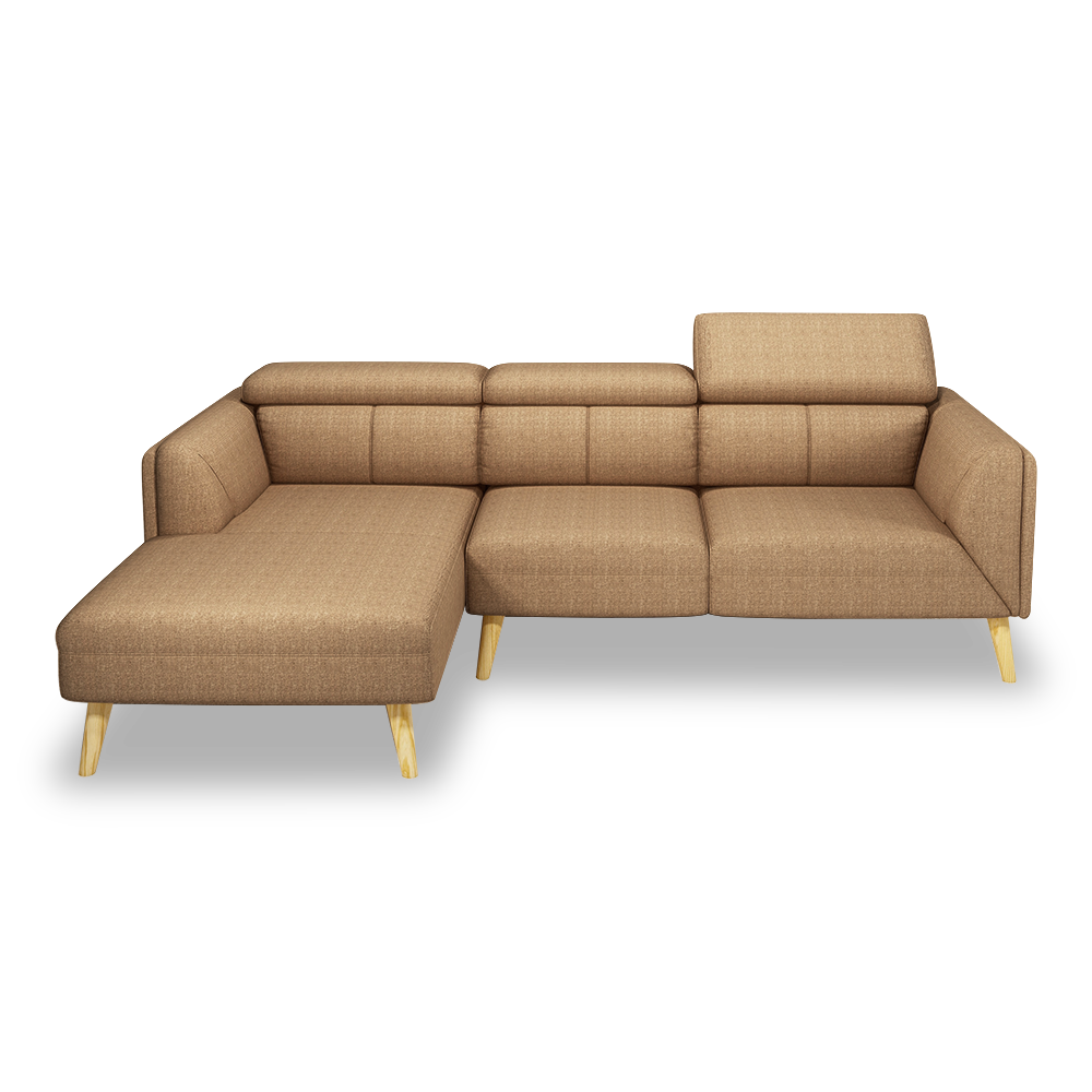 JANICE - Modular Fabric / Leather Sofa (L-shaped)