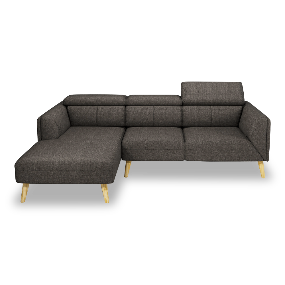 JANICE - Modular Fabric / Leather Sofa (L-shaped)
