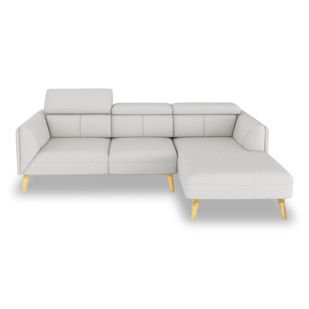 JANICE - Modular Fabric / Leather Sofa (L-shaped)