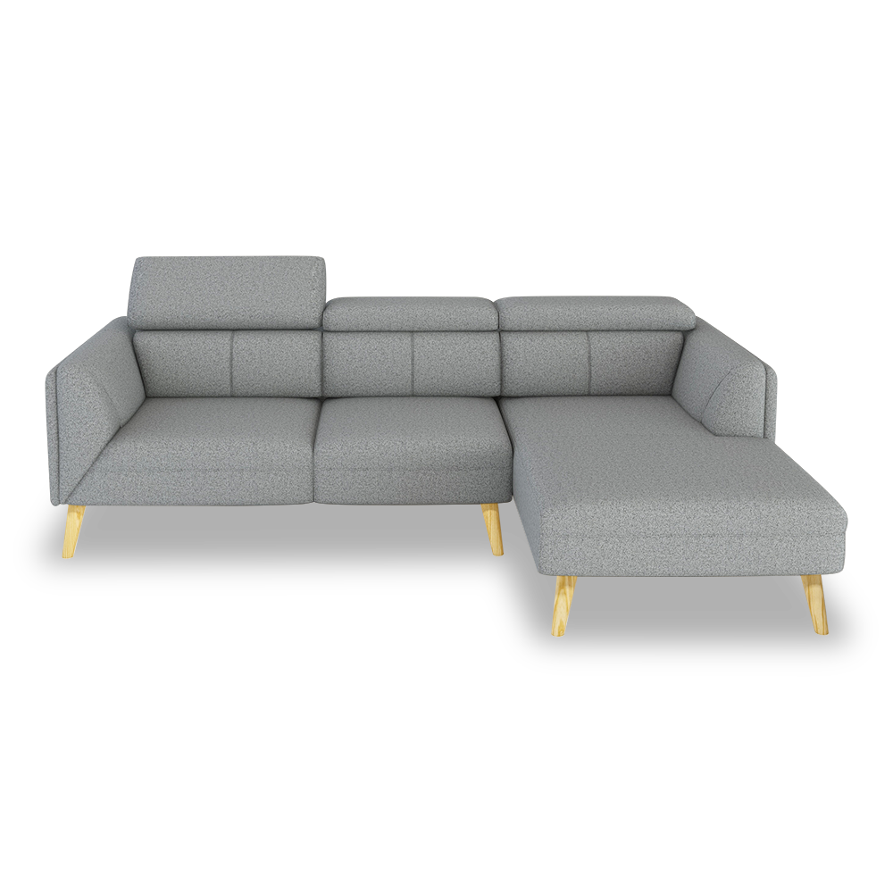 JANICE - Modular Fabric / Leather Sofa (L-shaped)