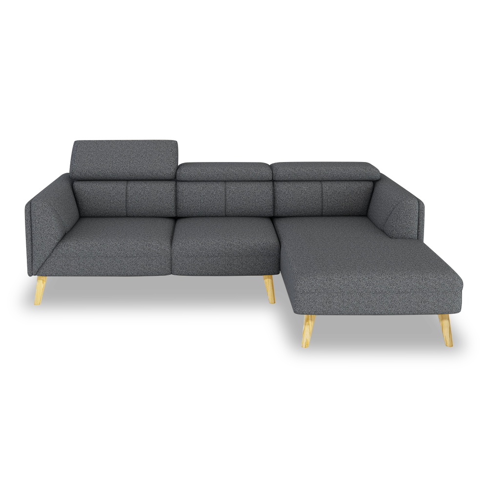 JANICE - Modular Fabric / Leather Sofa (L-shaped)