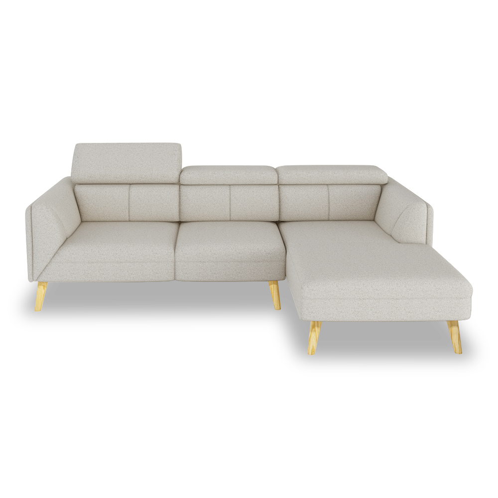 JANICE - Modular Fabric / Leather Sofa (L-shaped)