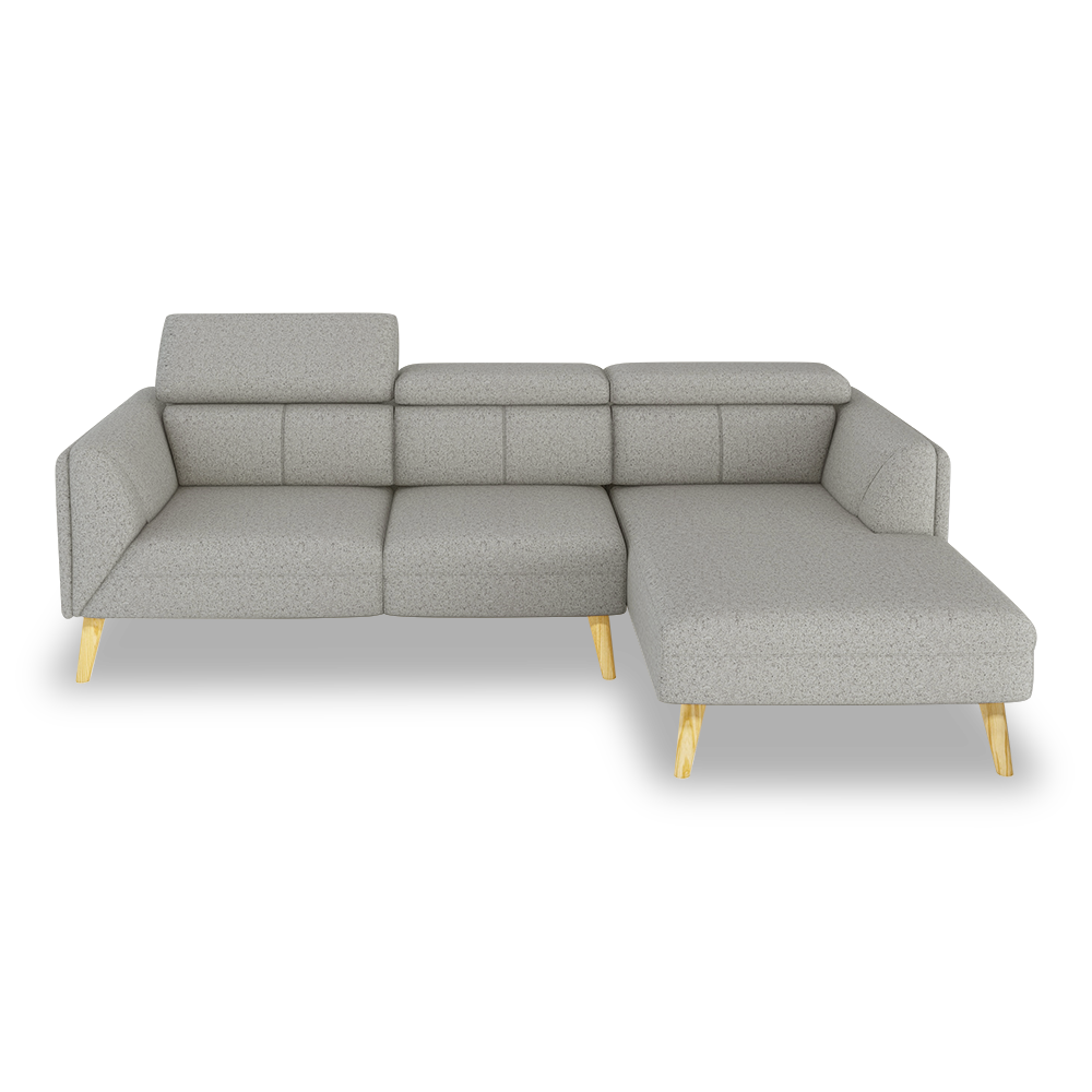 JANICE - Modular Fabric / Leather Sofa (L-shaped)