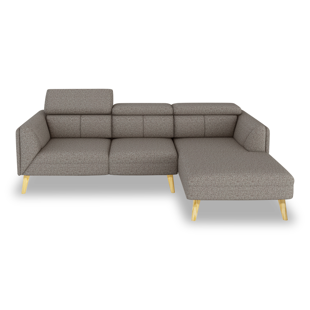 JANICE - Modular Fabric / Leather Sofa (L-shaped)