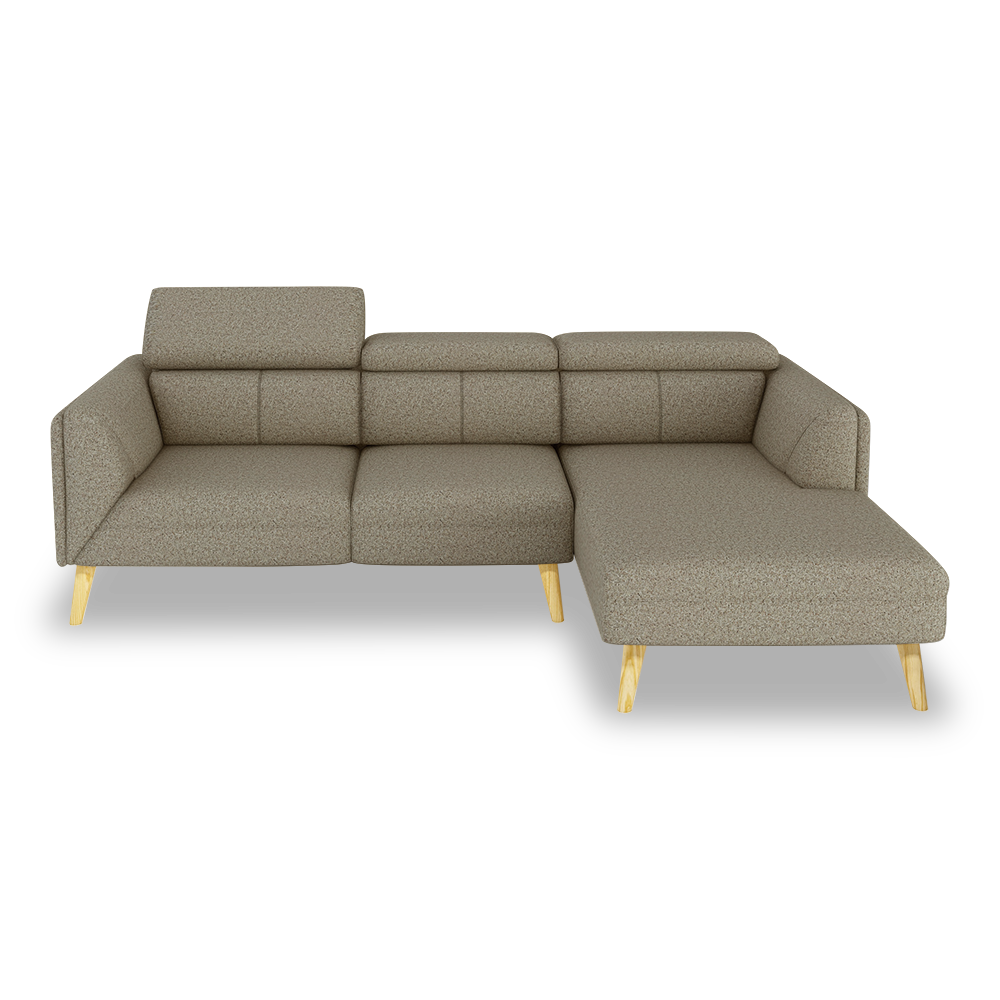 JANICE - Modular Fabric / Leather Sofa (L-shaped)