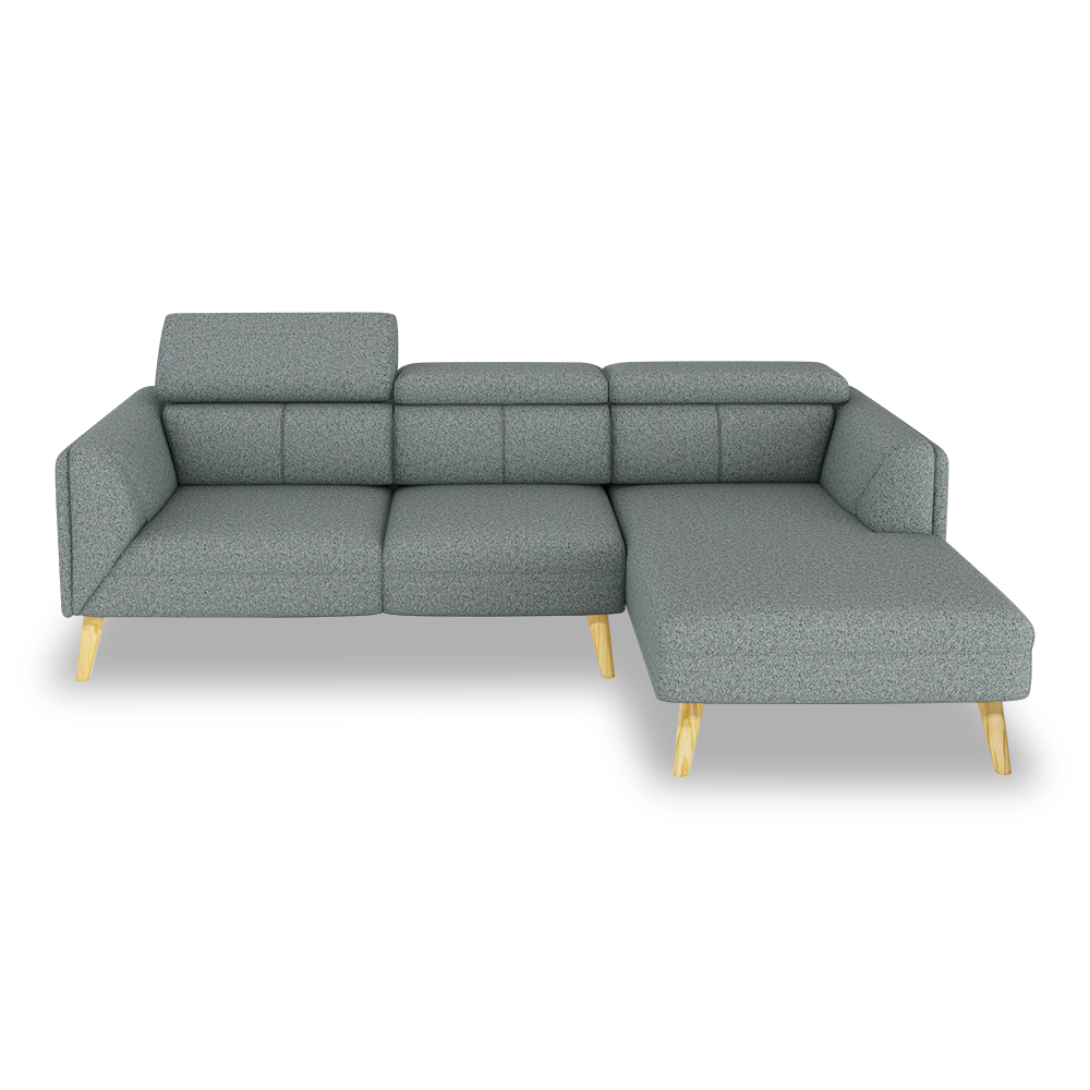 JANICE - Modular Fabric / Leather Sofa (L-shaped)