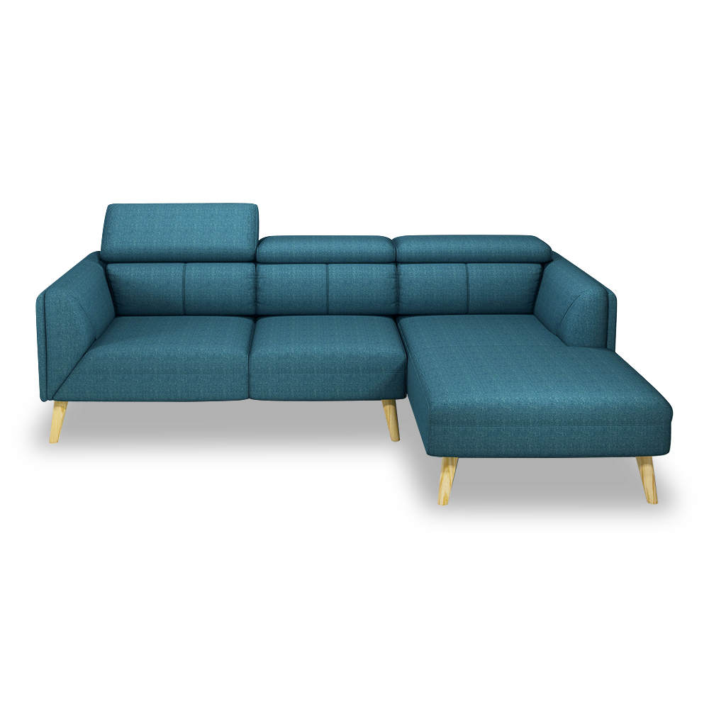 JANICE - Modular Fabric / Leather Sofa (L-shaped)