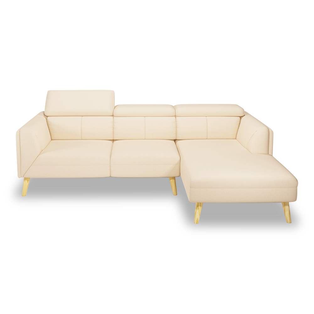 JANICE - Modular Fabric / Leather Sofa (L-shaped)