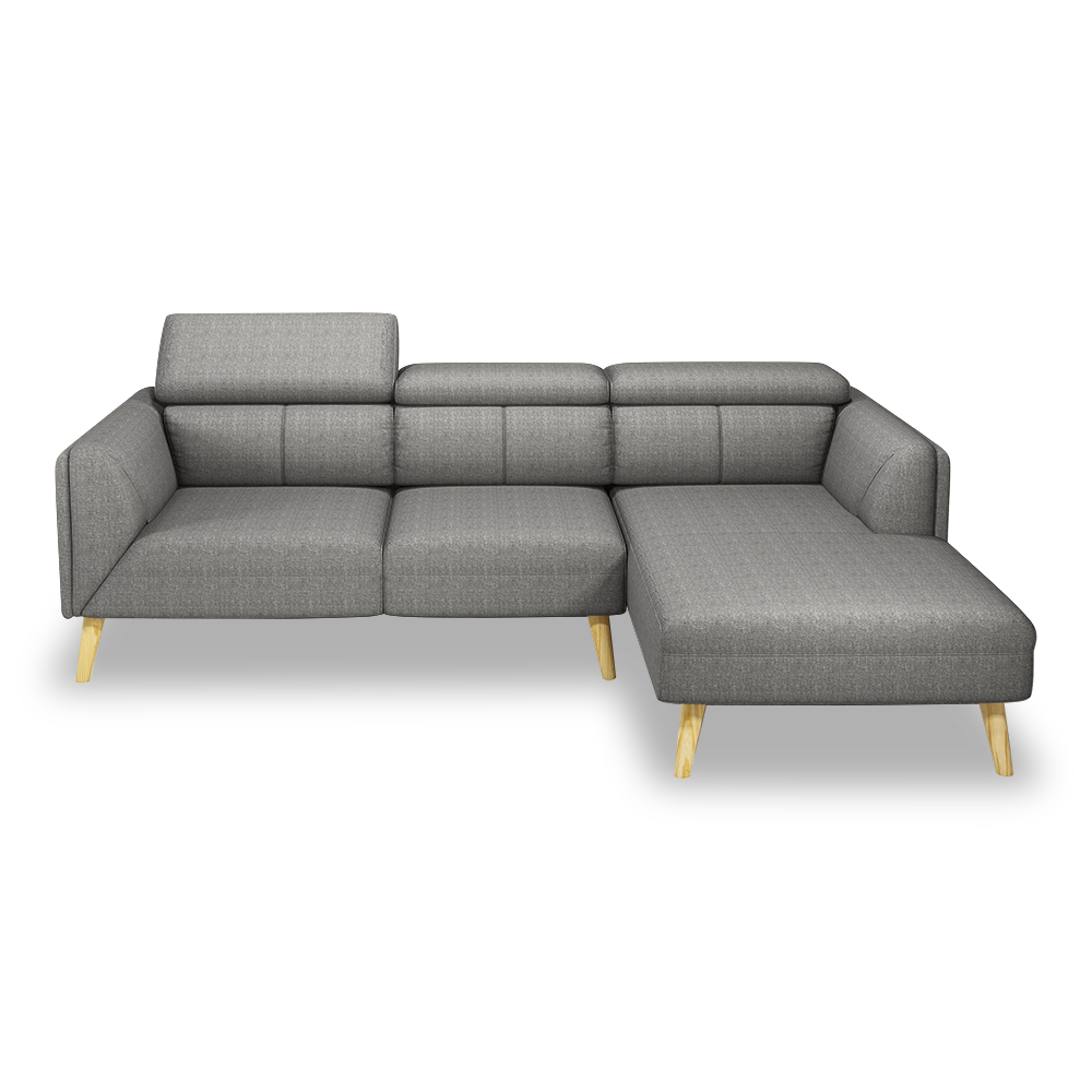 JANICE - Modular Fabric / Leather Sofa (L-shaped)