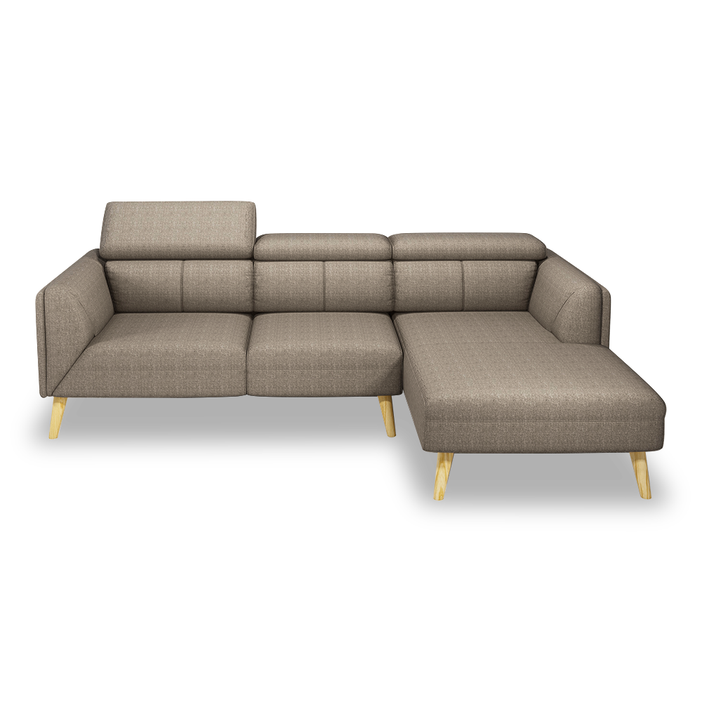 JANICE - Modular Fabric / Leather Sofa (L-shaped)