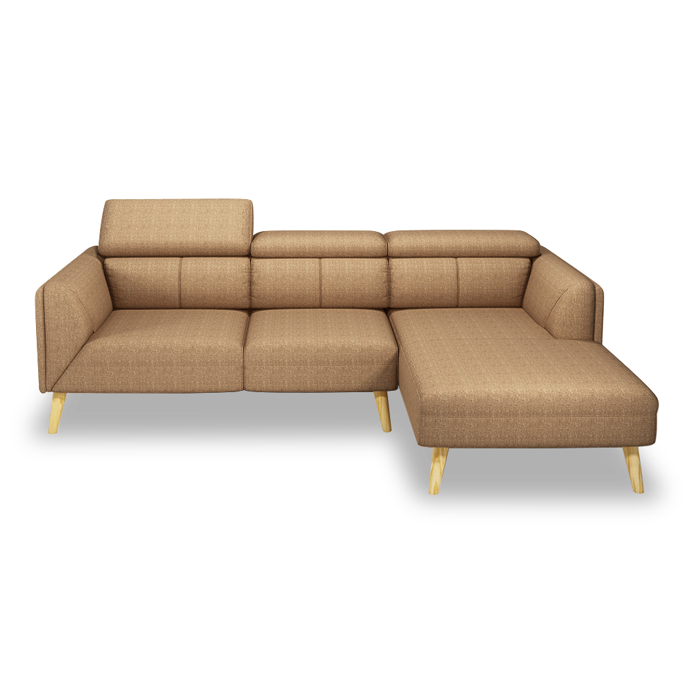 JANICE - Modular Fabric / Leather Sofa (L-shaped)