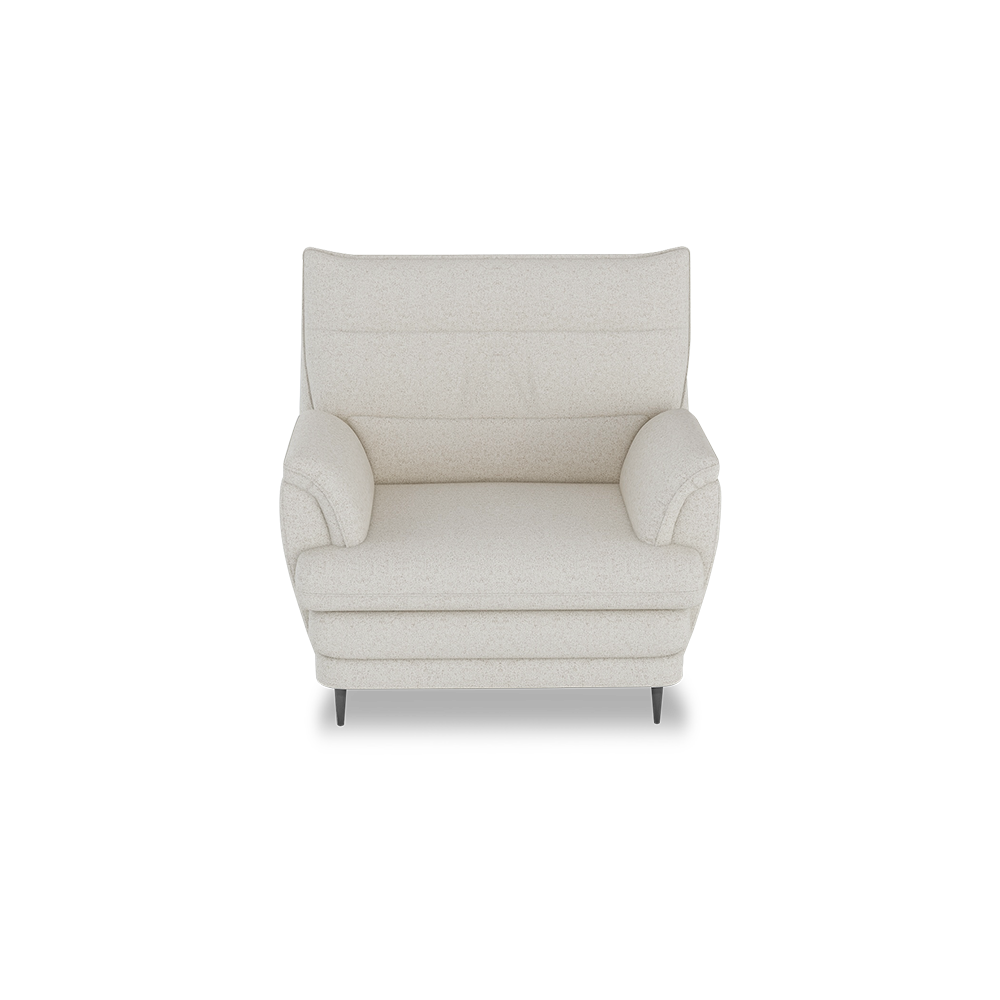 GENERAL - High Back Fabric / Leather Sofa (1-seater)