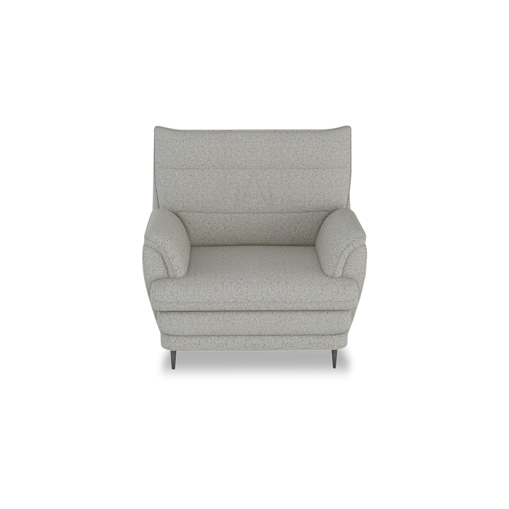 GENERAL - High Back Fabric / Leather Sofa (1-seater)