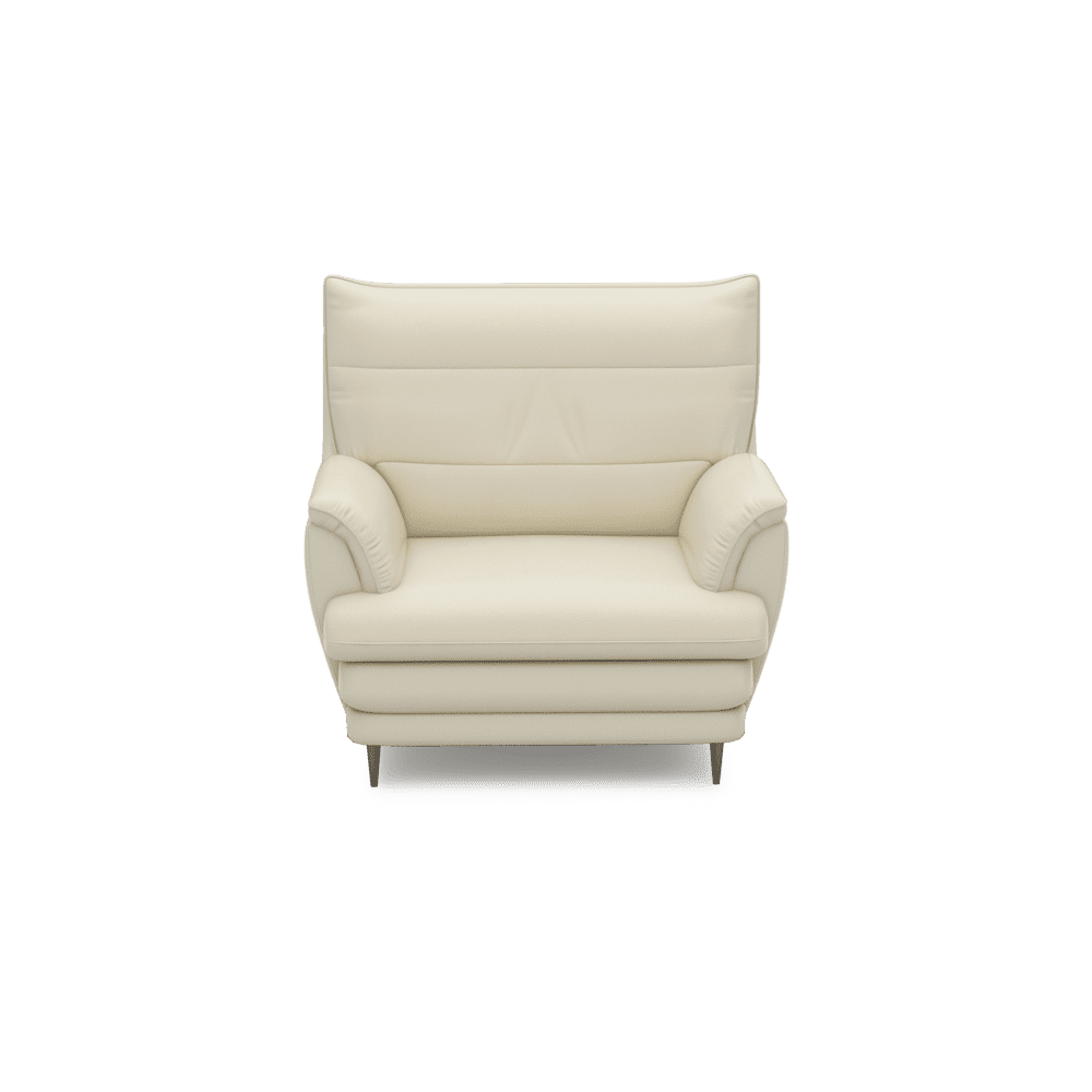 GENERAL - High Back Fabric / Leather Sofa (1-seater)