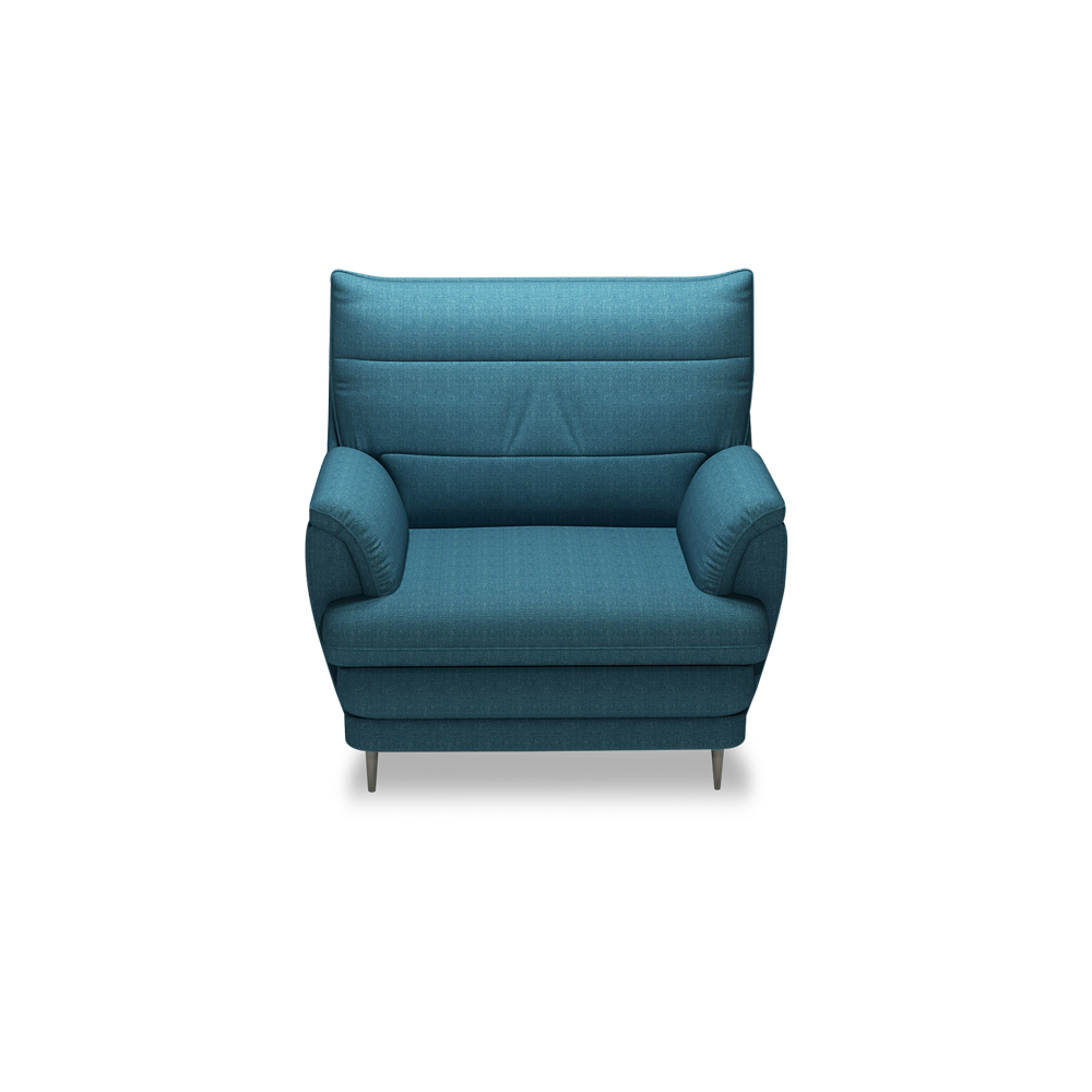 GENERAL - High Back Fabric / Leather Sofa (1-seater)