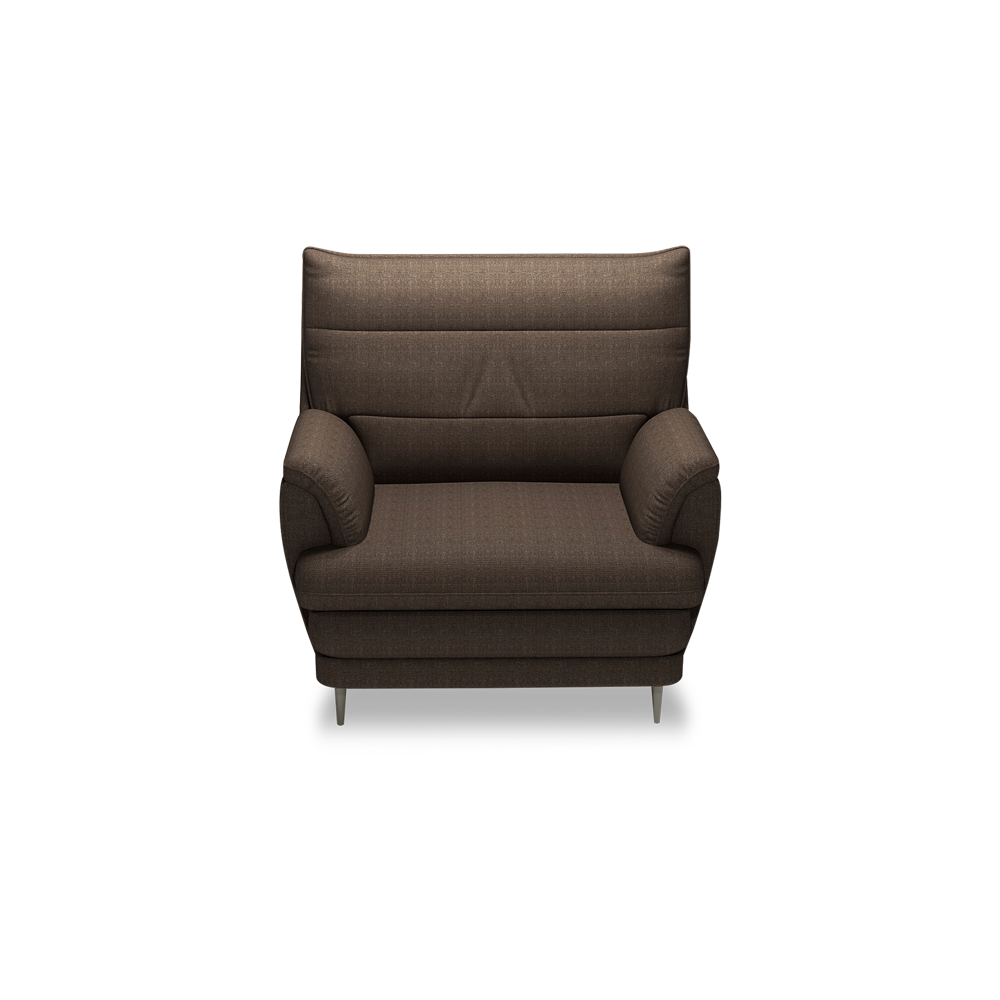 GENERAL - High Back Fabric / Leather Sofa (1-seater)