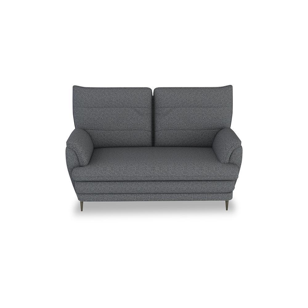 GENERAL - High Back Fabric / Leather Sofa (2-seater)
