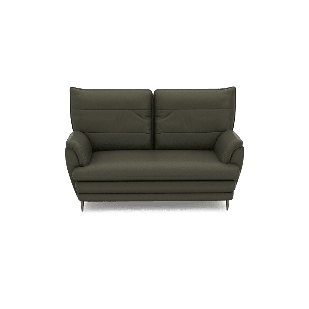 GENERAL - High Back Fabric / Leather Sofa (2-seater)