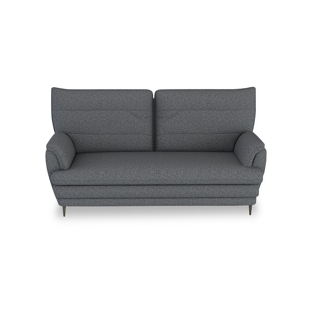 GENERAL - High Back Fabric / Leather Sofa (3-seater)