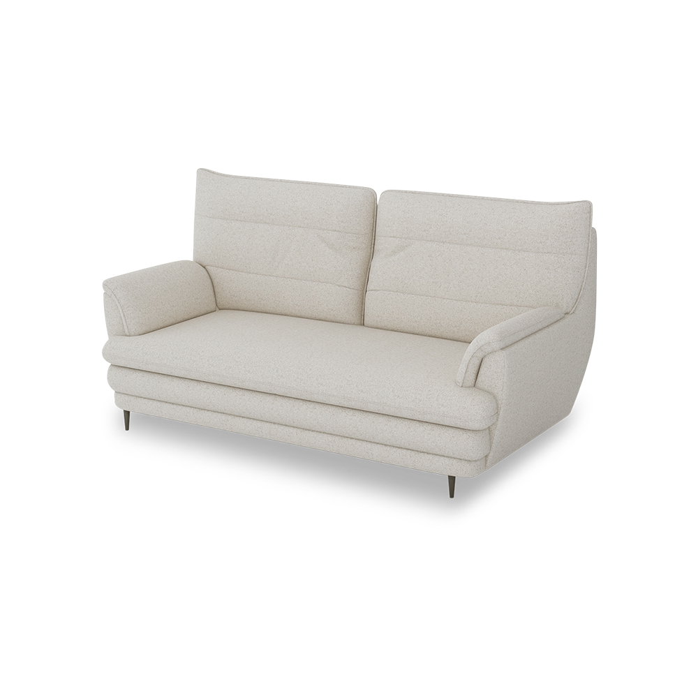 GENERAL - High Back Fabric / Leather Sofa (3-seater)