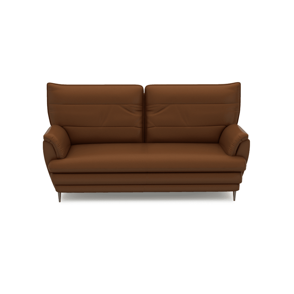 GENERAL - High Back Fabric / Leather Sofa (3-seater)