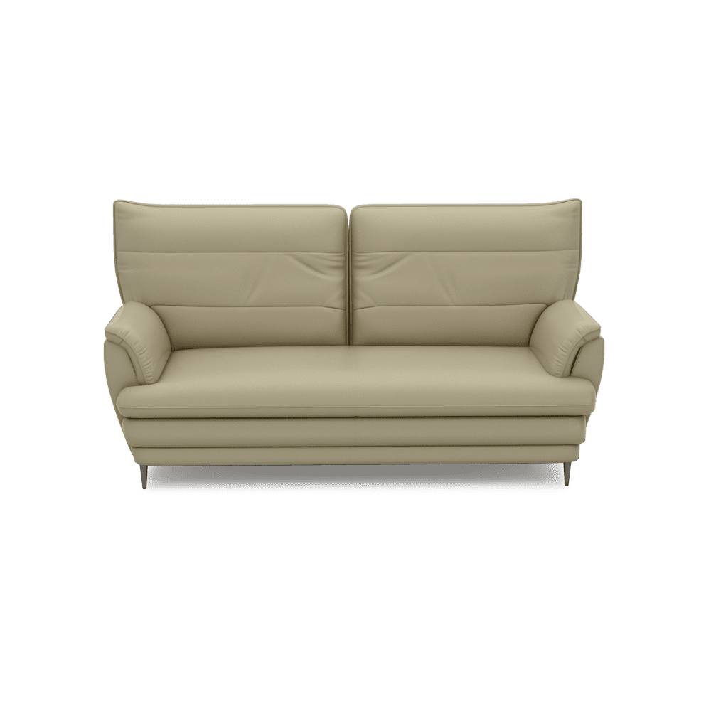 GENERAL - High Back Fabric / Leather Sofa (3-seater)