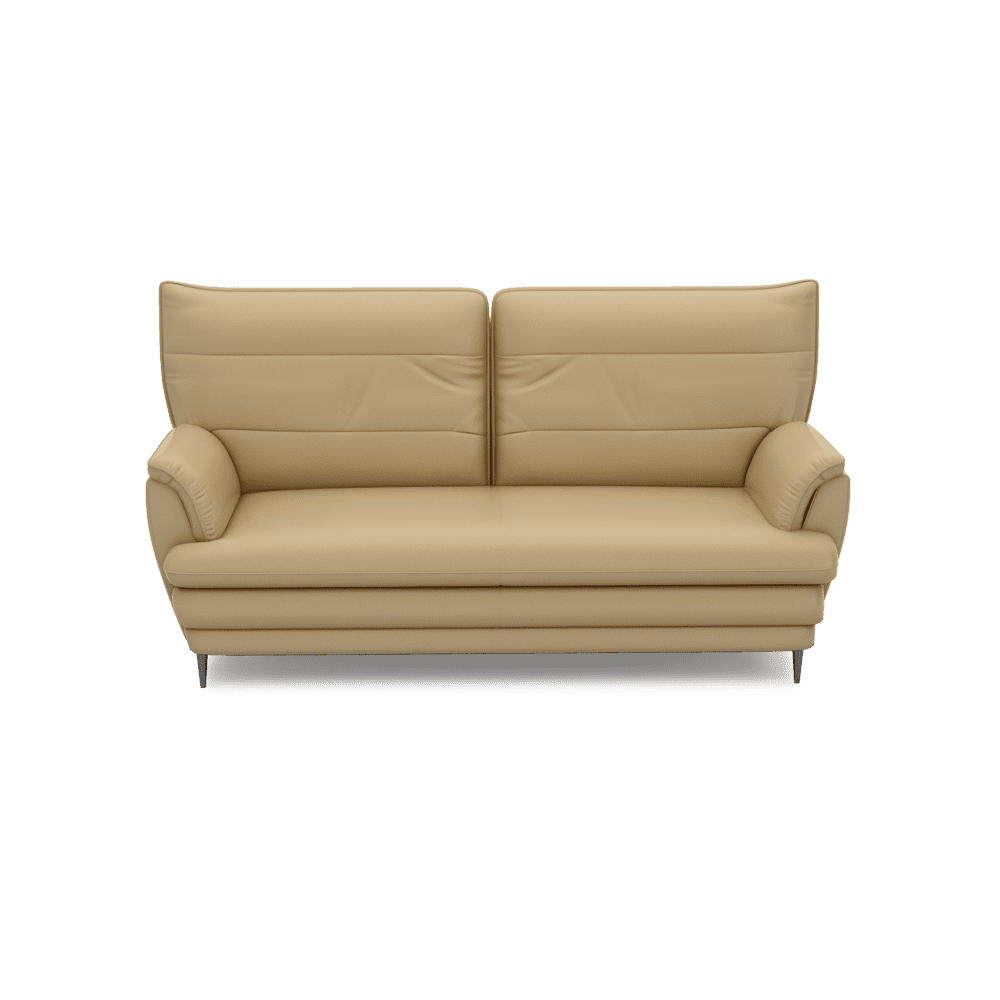 GENERAL - High Back Fabric / Leather Sofa (3-seater)