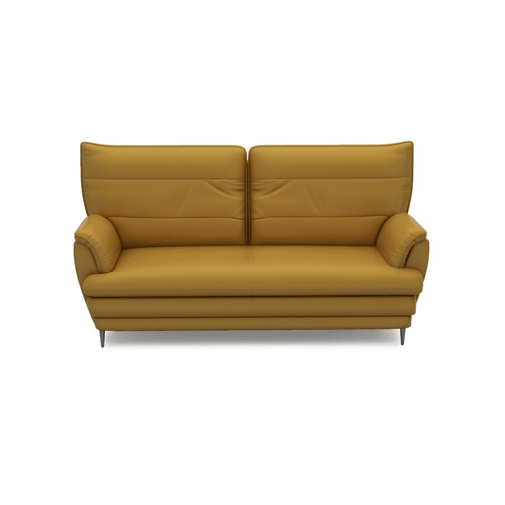 GENERAL - High Back Fabric / Leather Sofa (3-seater)