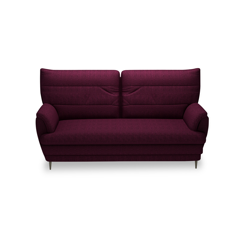 GENERAL - High Back Fabric / Leather Sofa (3-seater)