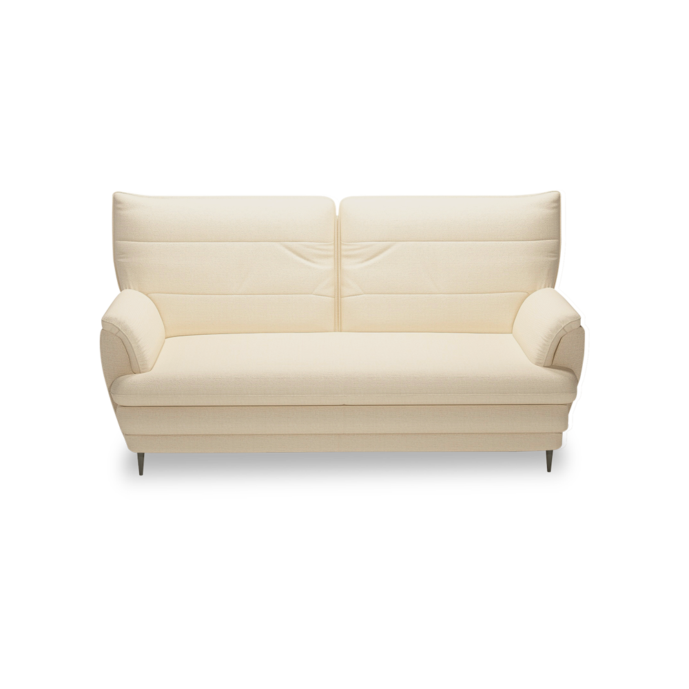 GENERAL - High Back Fabric / Leather Sofa (3-seater)
