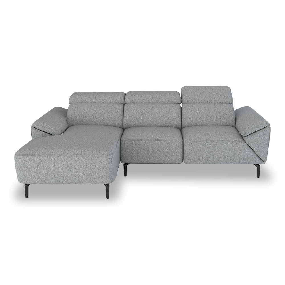 CITRON - Modular Fabric / Leather Sofa (L-shaped)