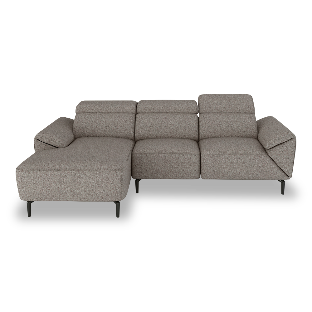 CITRON - Modular Fabric / Leather Sofa (L-shaped)