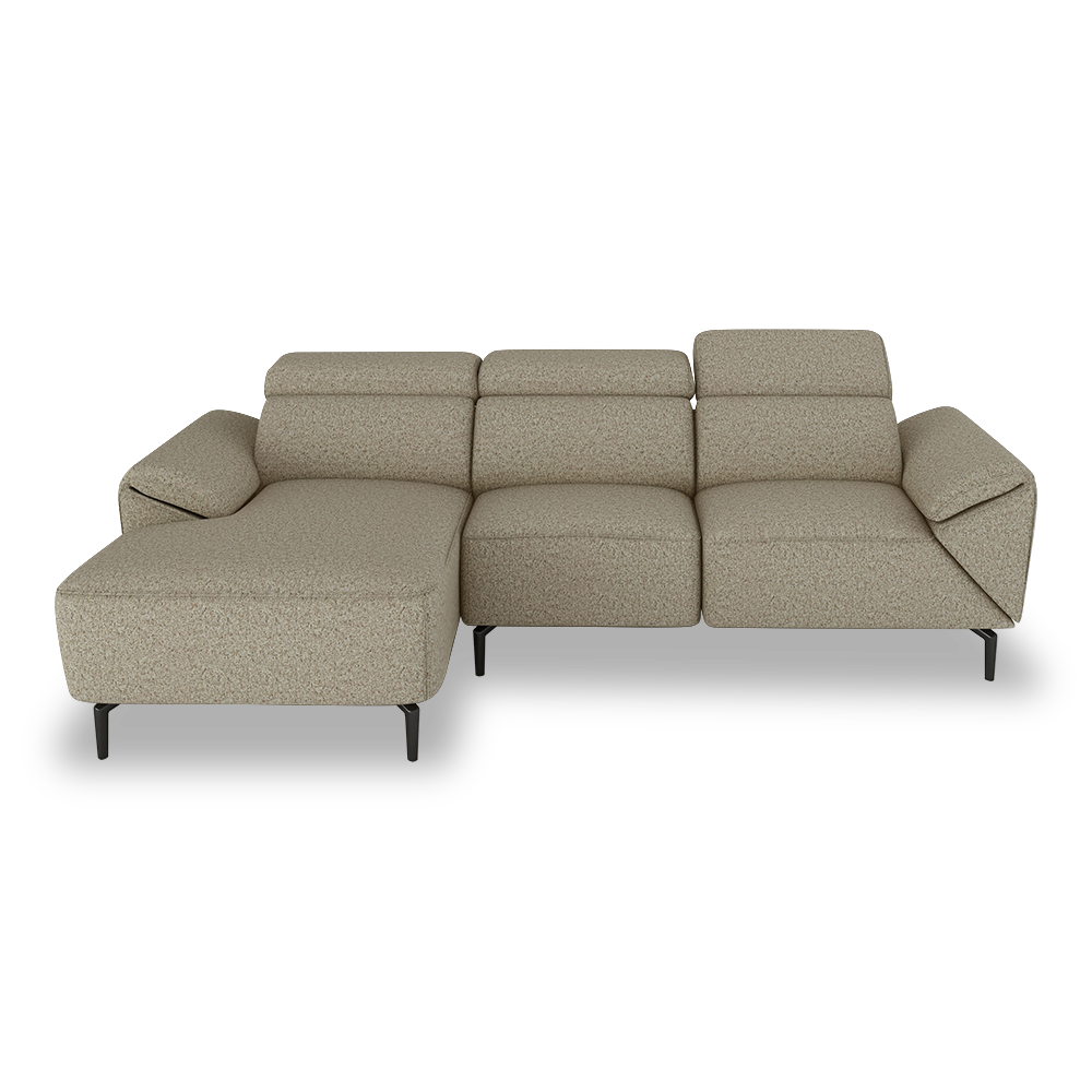CITRON - Modular Fabric / Leather Sofa (L-shaped)