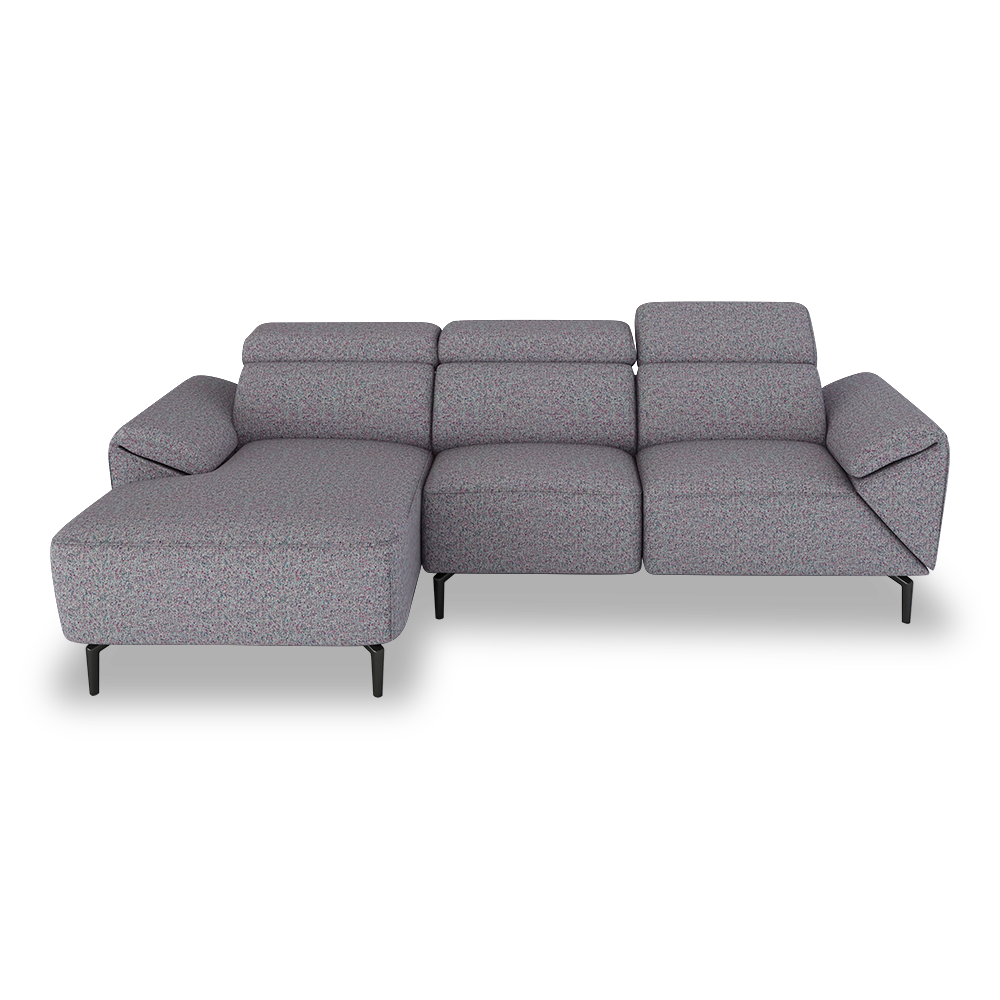CITRON - Modular Fabric / Leather Sofa (L-shaped)